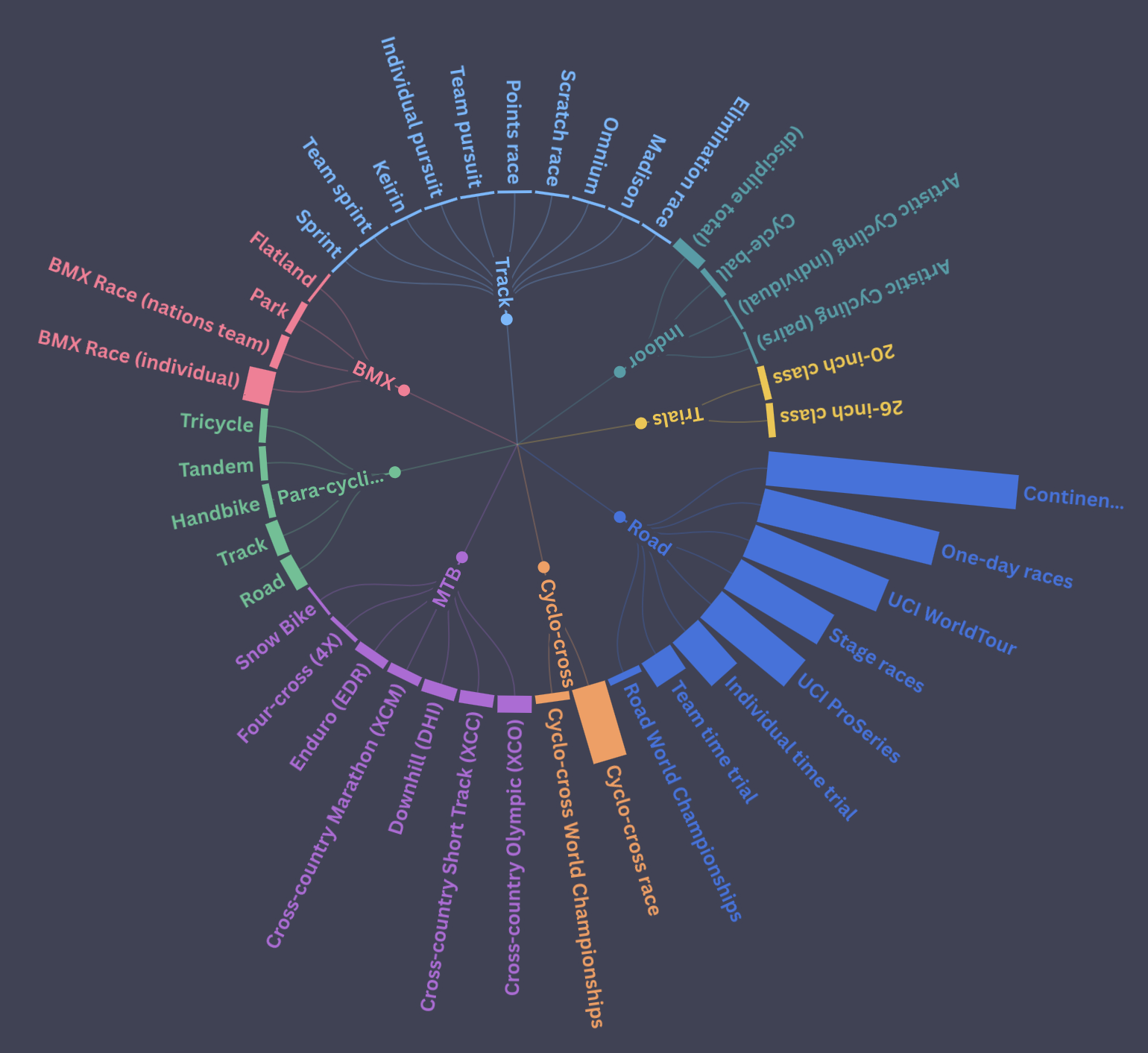 Cycling sport dissected
